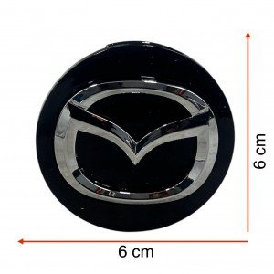 Mazda Jant Göbek Mazda 3 04-15/Mazda 6 04-15/Mazda 2 04-15 (Siyah) (5,7 Cm)